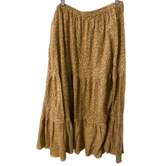 Spell & The Gypsy Wild Thing Leopard Animal Print Maxi Skirt‎ XXL - Picture 6 of 7